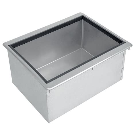 stainless steel ice storage box|drop in ice bin 12x18.